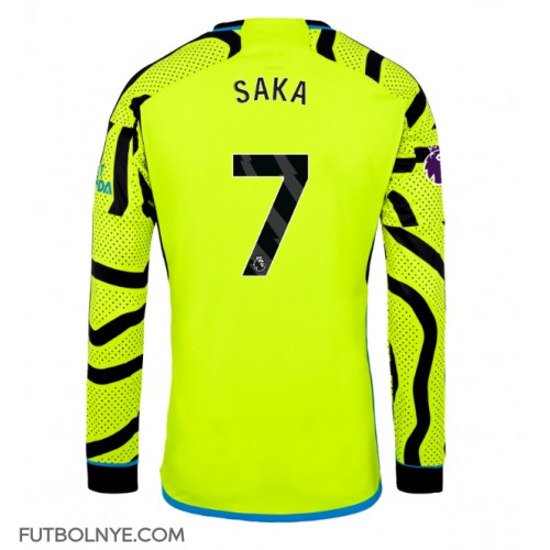 Camiseta Arsenal Bukayo Saka #7 Visitante Equipación 2023-24 manga larga